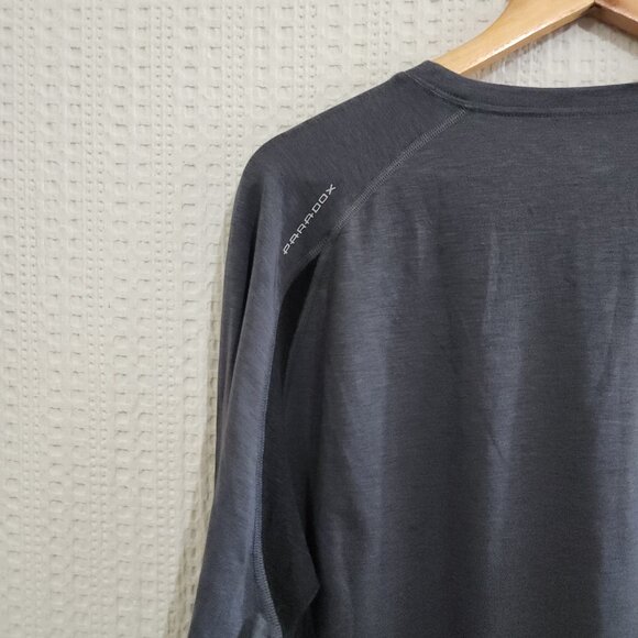 Paradox Men's Long Sleeve Wool Blend Gray Shirt Size Large - Picture 3 of 11